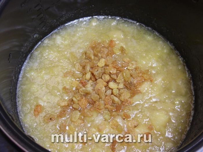 Джем із груш та айви з родзинками