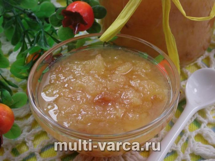 Джем із груш та айви з родзинками