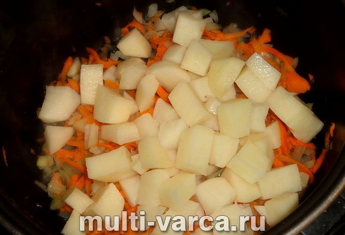 Гречка з картоплею в мультиварці
