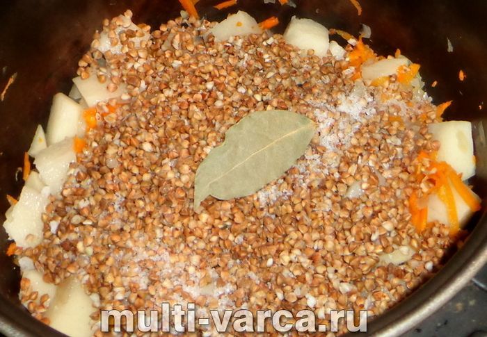 Гречка з картоплею в мультиварці
