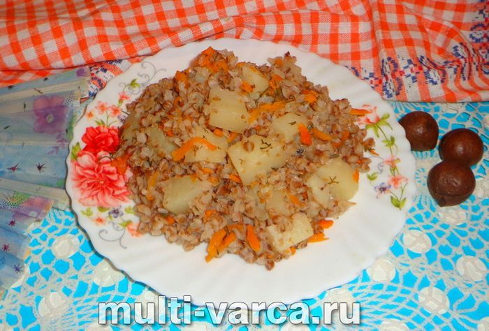 Гречка з картоплею в мультиварці