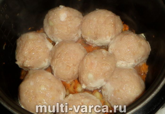 Їжачки з індички в мультиварці