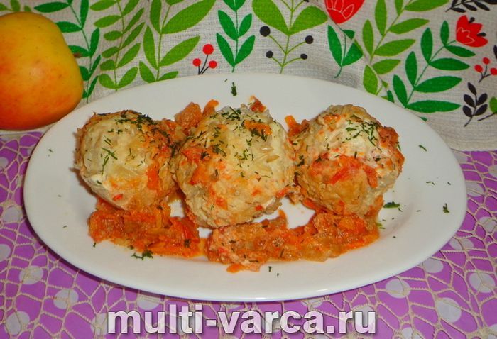 Їжачки з індички в мультиварці