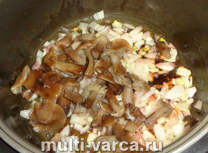 Картопля з грибами в сметані в мультиварці