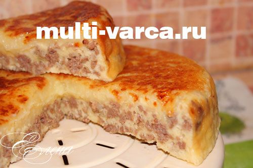 Картопляна запіканка з фаршем у мультиварці