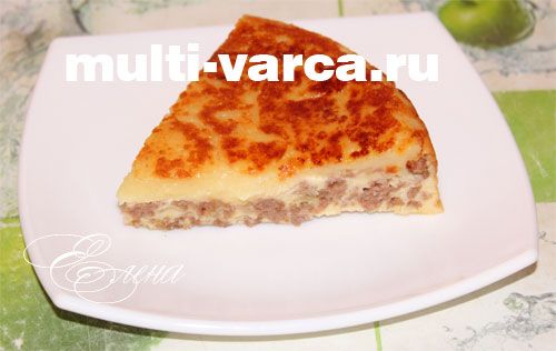 Картопляна запіканка з фаршем у мультиварці