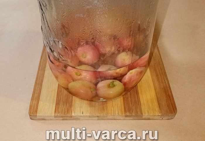 Компот із черешні та малини на зиму