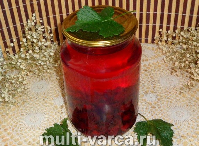 Компот із йошти на зиму