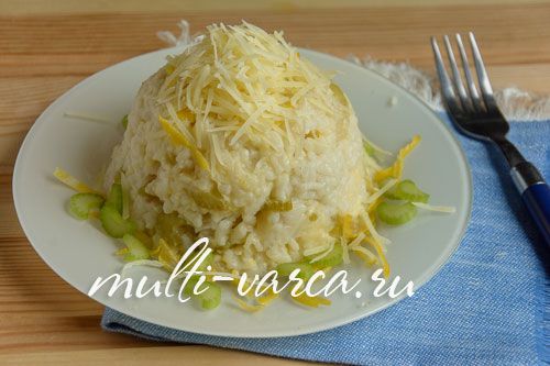 Лимонне різотто в мультиварці-скороварці