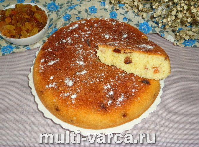 Манник із родзинками в мультиварці