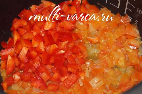 Паелья з сьомгою в мультиварці