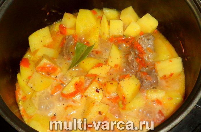 Печеня з тушонкою в мультиварці