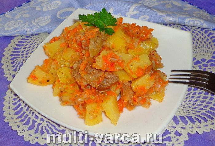 Печеня з тушонкою в мультиварці