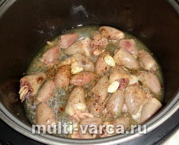 Перловка з сердечками в мультиварці