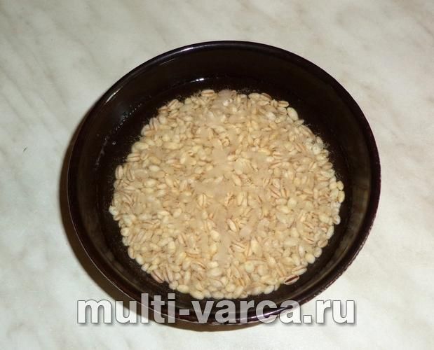 Перловка з сердечками в мультиварці