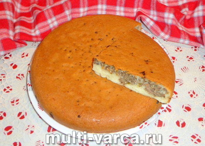Пиріг із печінкою в мультиварці