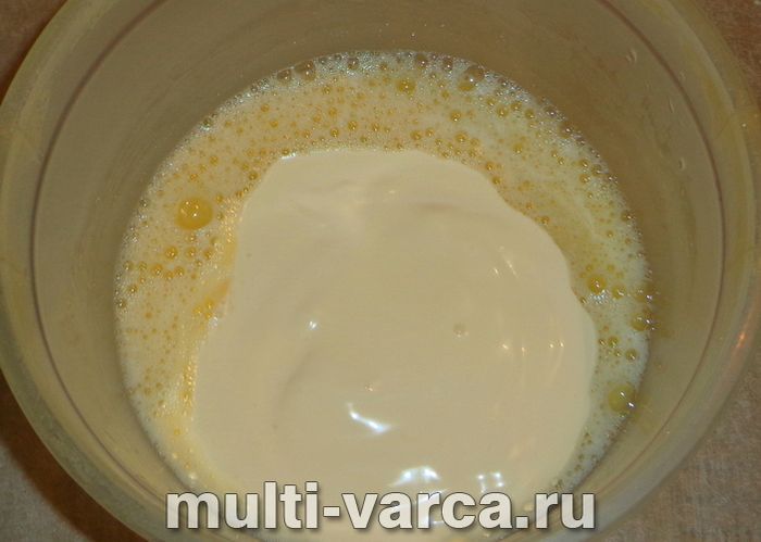 Пиріг із печінкою в мультиварці