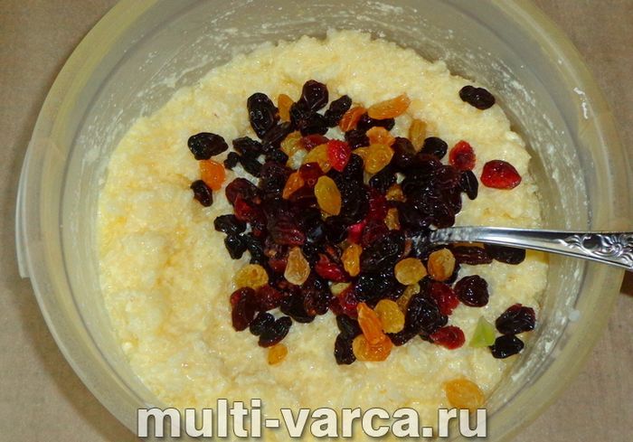 Рисова запіканка з кисломолочним сиром у мультиварці