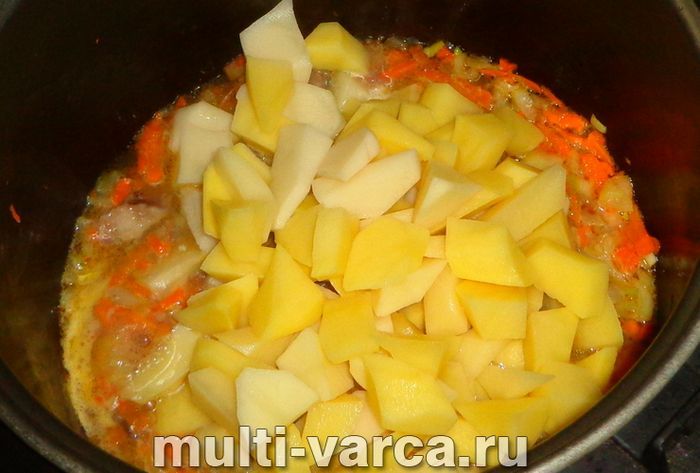 Щавлевий суп із тушонкою в мультиварці
