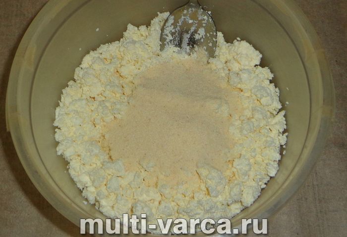 Сирна запіканка з малиною в мультиварці