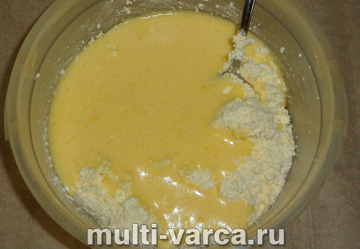 Сирна запіканка з малиною в мультиварці