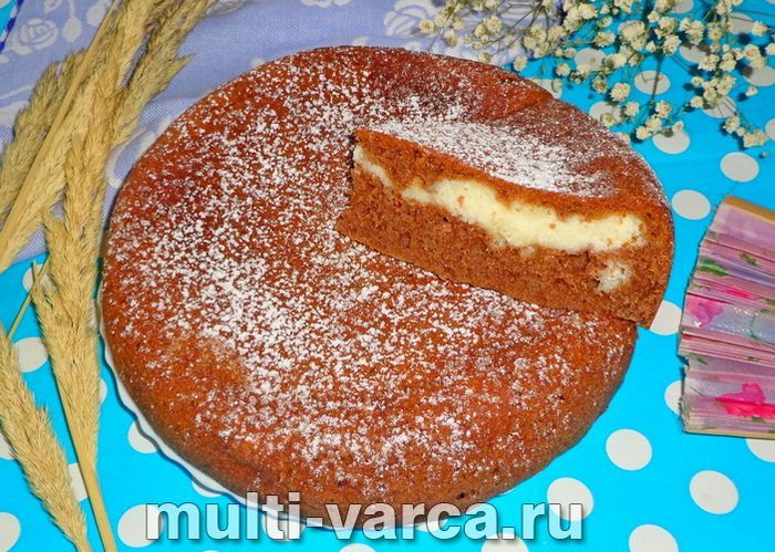 Сирно-шоколадний пиріг у мультиварці