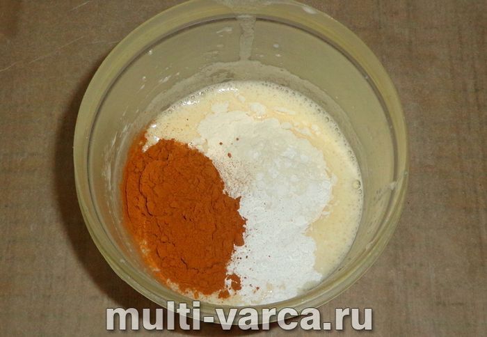 Сирно-шоколадний пиріг у мультиварці