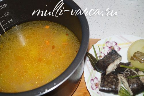 Смачна юшка із сома в мультиварці, покроковий рецепт із фото