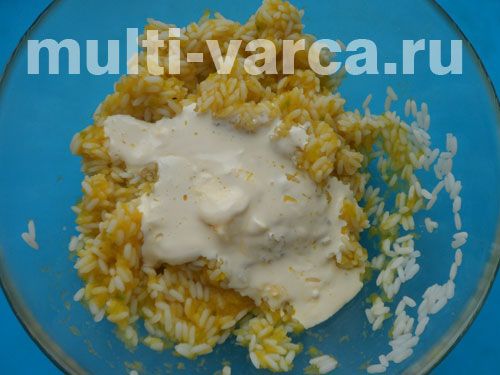 Смачна рисова запіканка з гарбузом