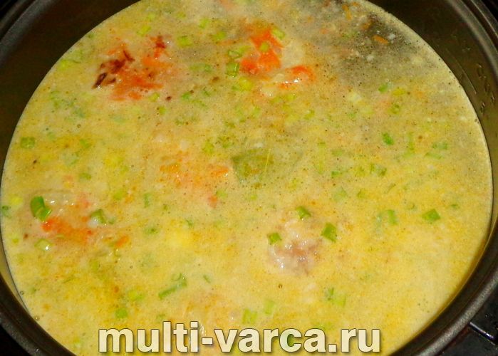 Суп із тефтелями в мультиварці