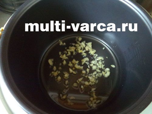 Тушковані гриби з овочами в мультиварці