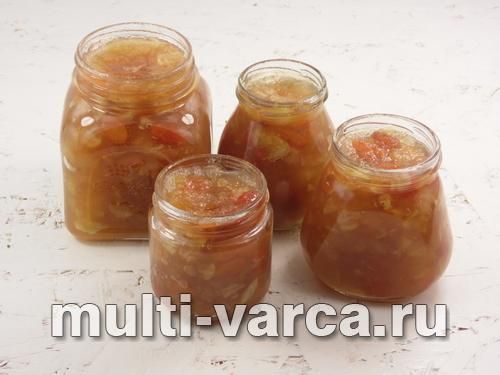 Варення з яблук із родзинками в мультиварці