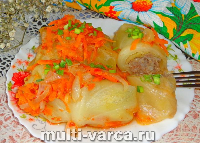 Заморожені голубці в мультиварці