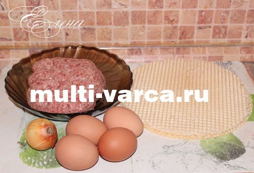 Запіканка з фаршем у мультиварці