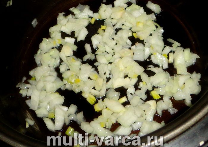 Булгур із куркою та грибами в мультиварці