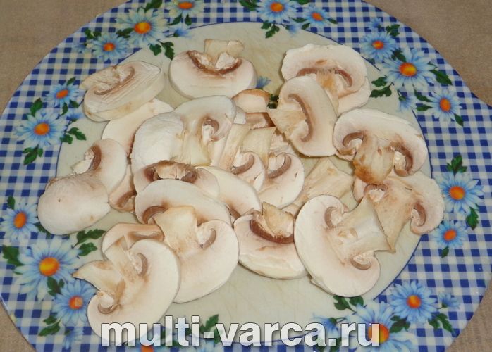 Цвітна капуста з печерицями в мультиварці