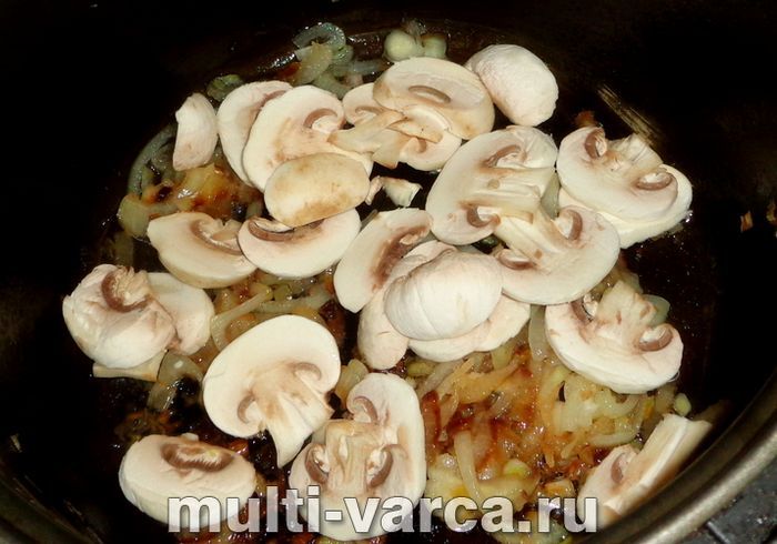 Цвітна капуста з печерицями в мультиварці