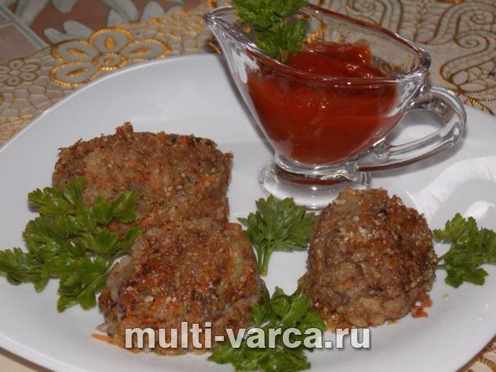 Гречані котлети з грибами