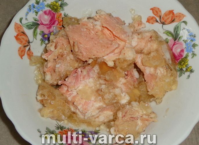 Ячна каша з тушонкою в мультиварці
