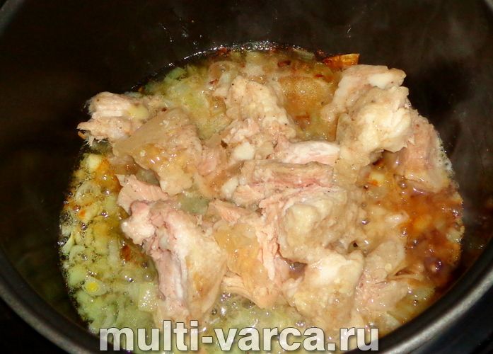 Ячна каша з тушонкою в мультиварці