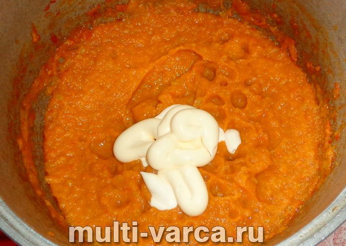Кабачкова ікра з майонезом на зиму
