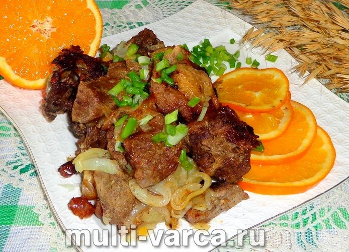 Качка з апельсинами в мультиварці