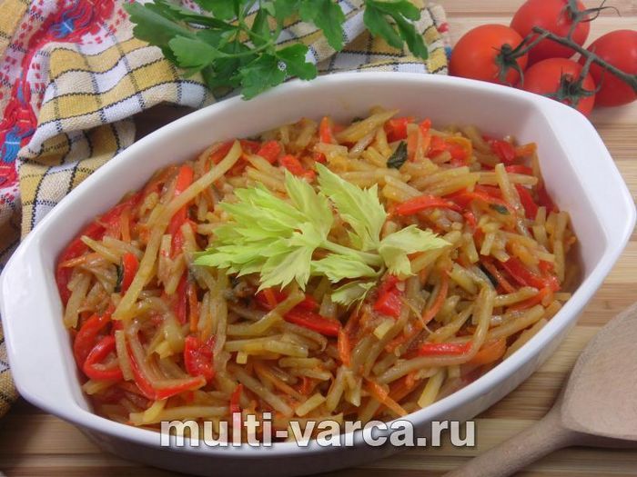 Картопля з овочами