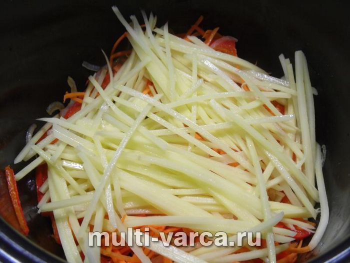 Картопля з овочами