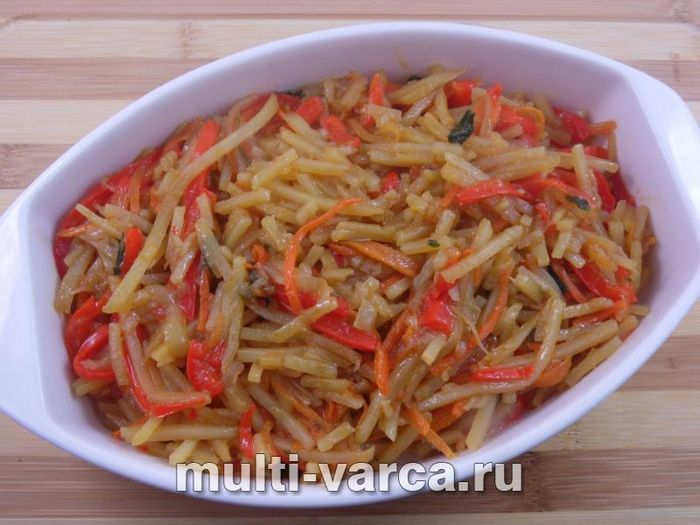 Картопля з овочами