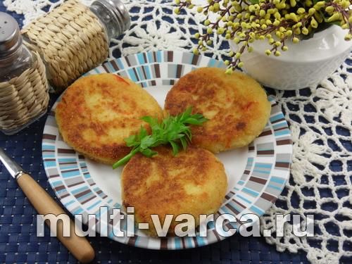 Картопляні котлети з перцем і фетою