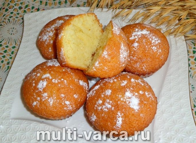 Кекси на сметані з кокосовою стружкою