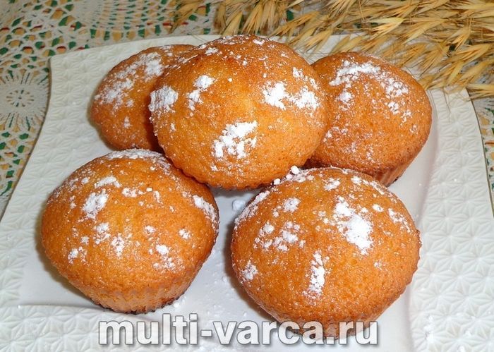 Кекси на сметані з кокосовою стружкою
