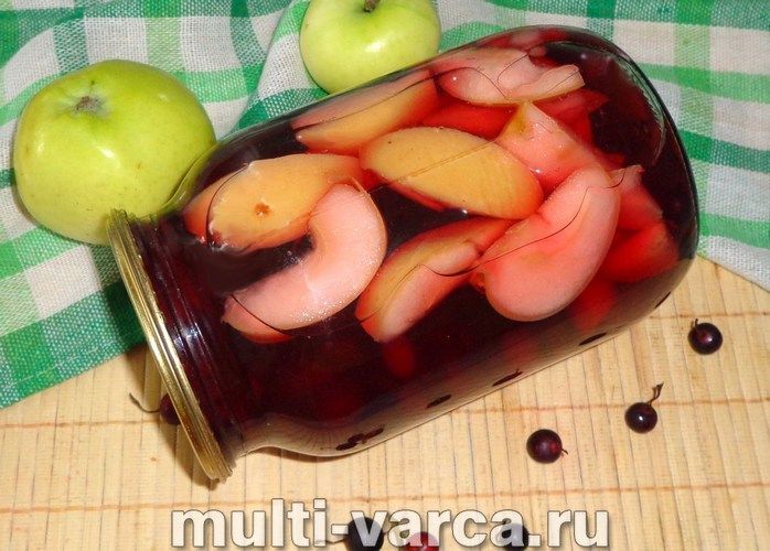 Компот із яблук і смородини на зиму