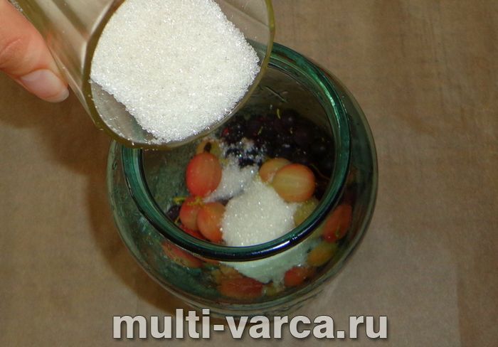 Компот зі смородини та аґрусу на зиму